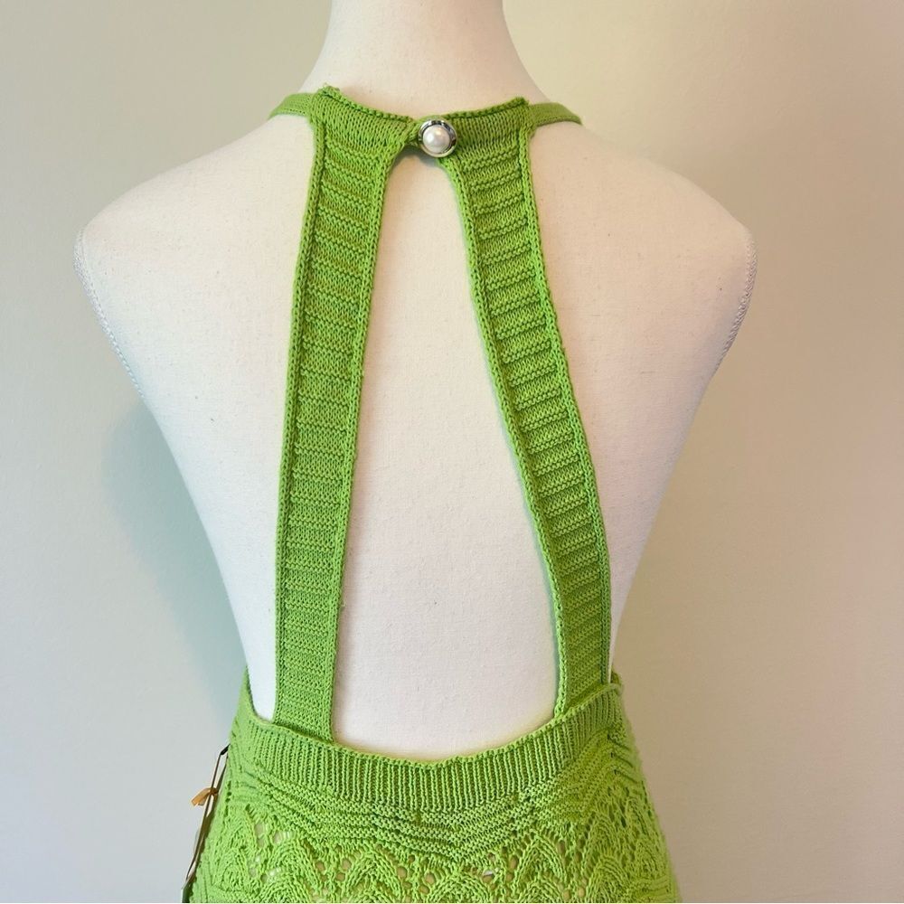 House of Harlow 1960 Knit Maxi Dress in Green NEW Size Medium Vacation Resort - Picture 10 of 12
